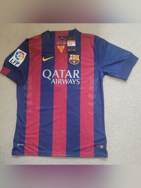 Nike FC Barcelona Lionel Messi #10 Home Soccer Jersey Men L